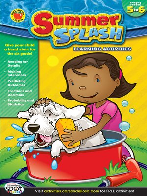 cover image of Summer Splash Learning Activities, Grades 5 - 6